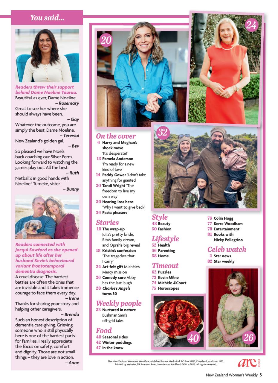 NZ Woman's Weekly Preview Pages