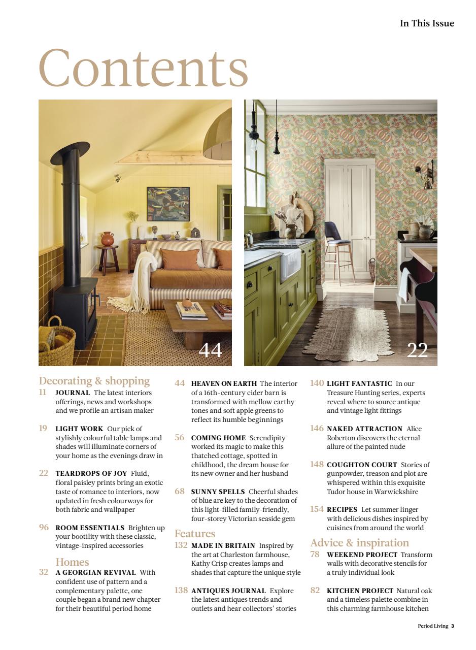 Period Living Magazine Preview Pages