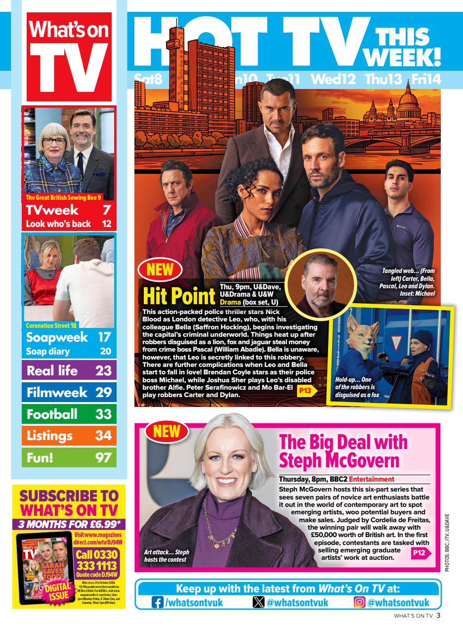 What's on TV Preview Pages