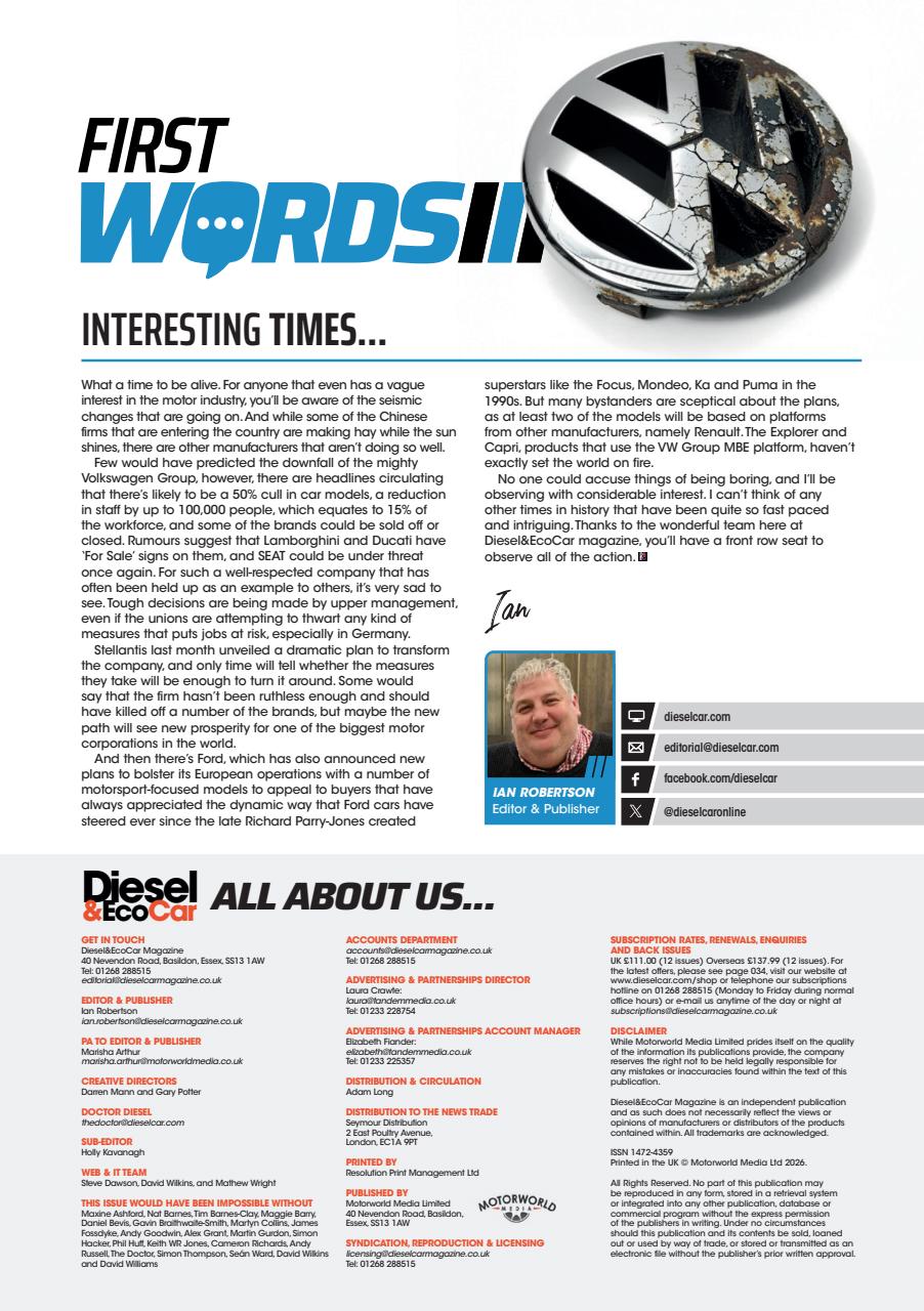 Diesel&EcoCar Magazine Preview Pages