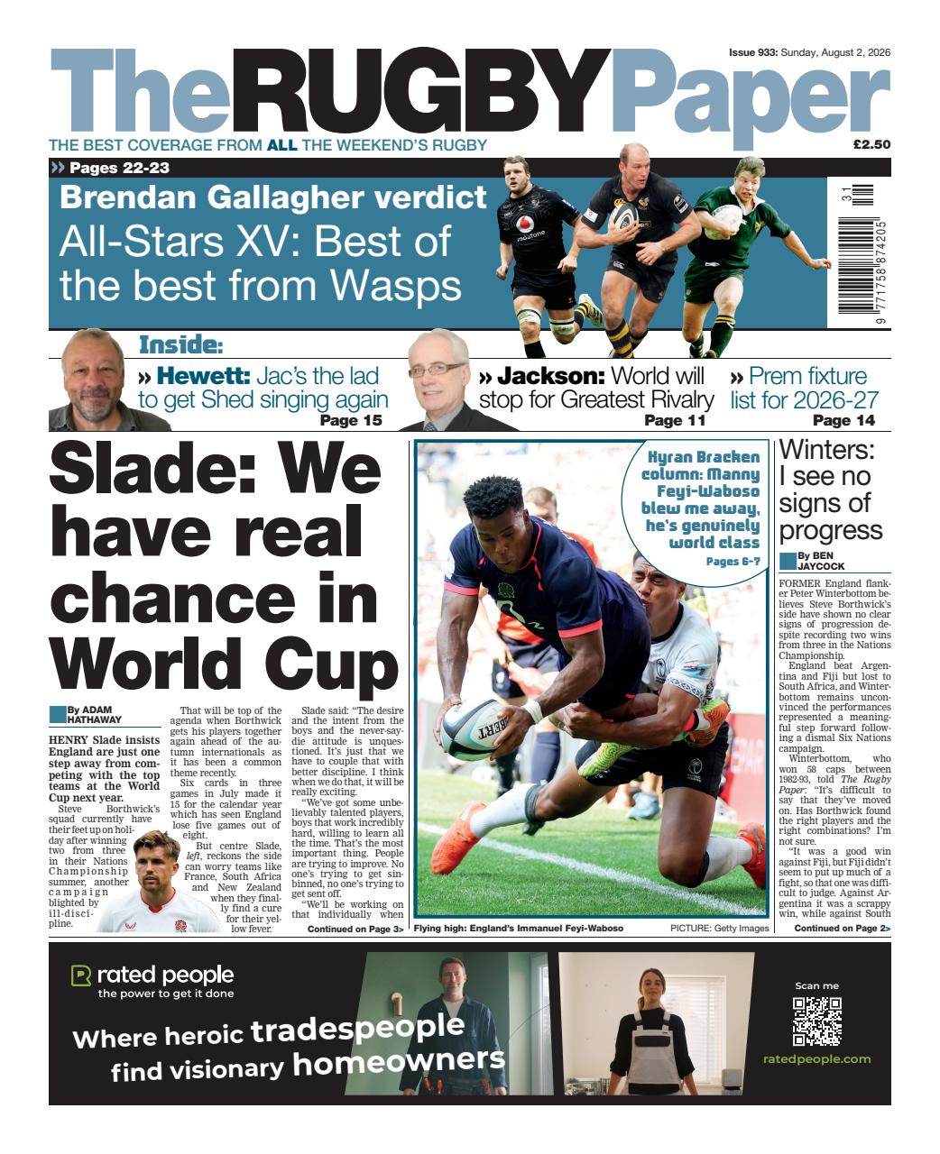 The Rugby Paper Preview Pages