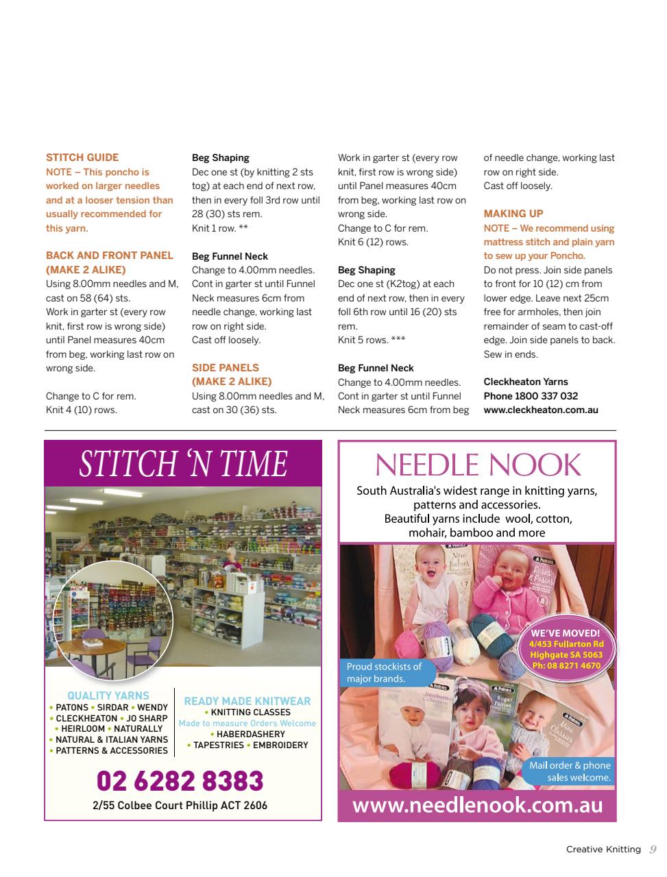 Creative Knitting Preview Pages