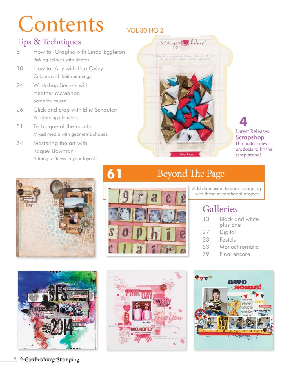 Australian Cardmaking Stamping and Papercraft Preview Pages