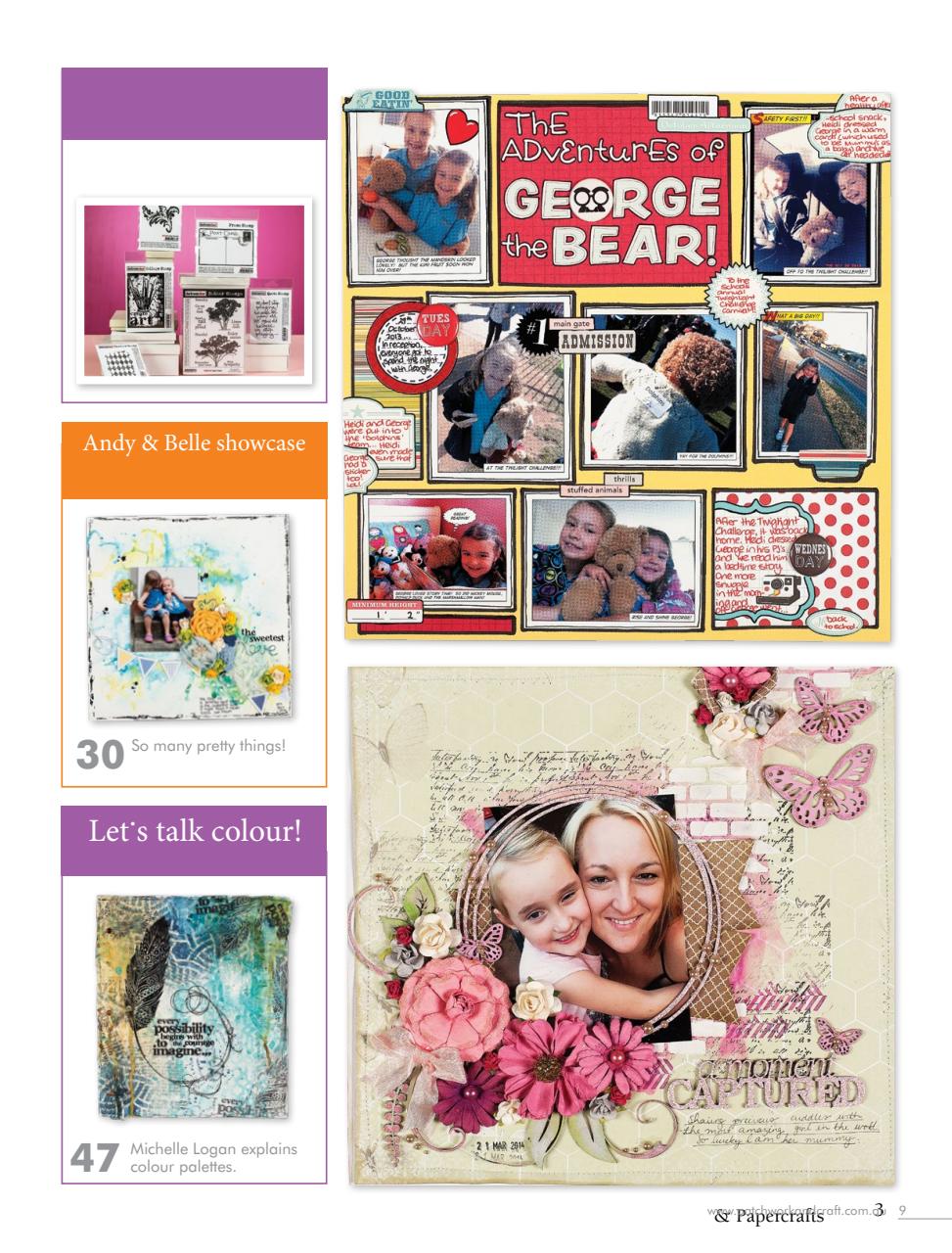 Australian Cardmaking Stamping and Papercraft Preview Pages