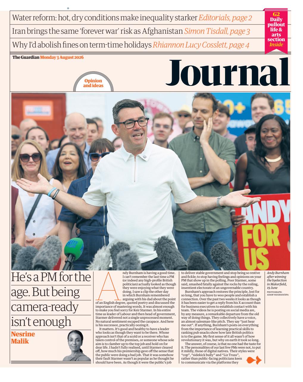 The Guardian Newspaper Preview Pages