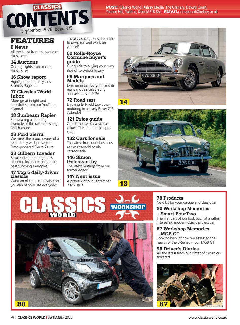 Classics World Preview Pages