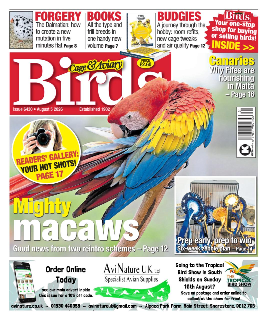 Cage & Aviary Birds Preview Pages