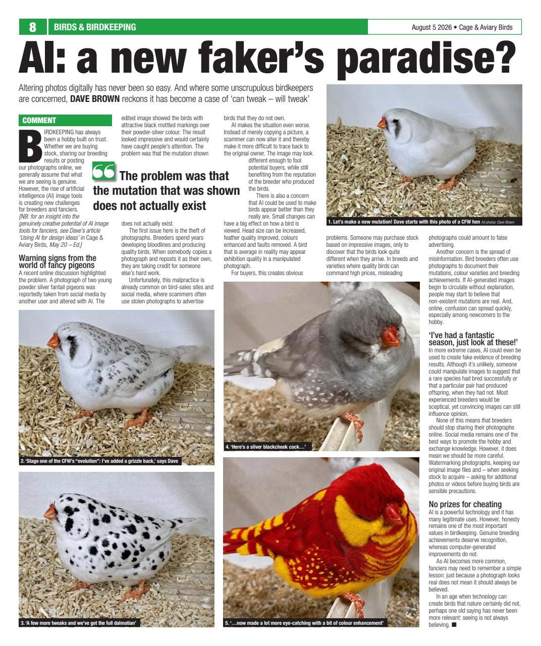 Cage & Aviary Birds Preview Pages