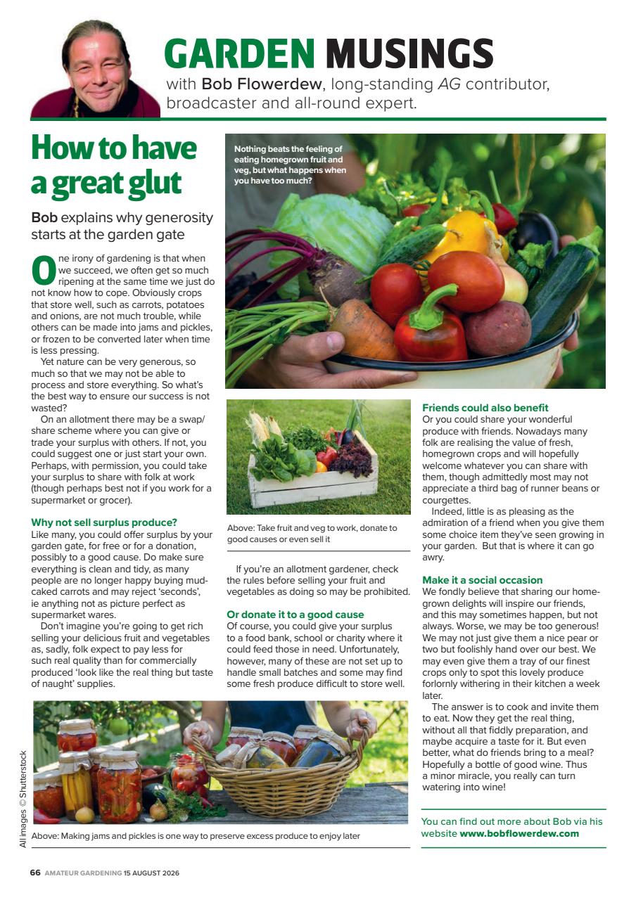 Amateur Gardening Preview Pages