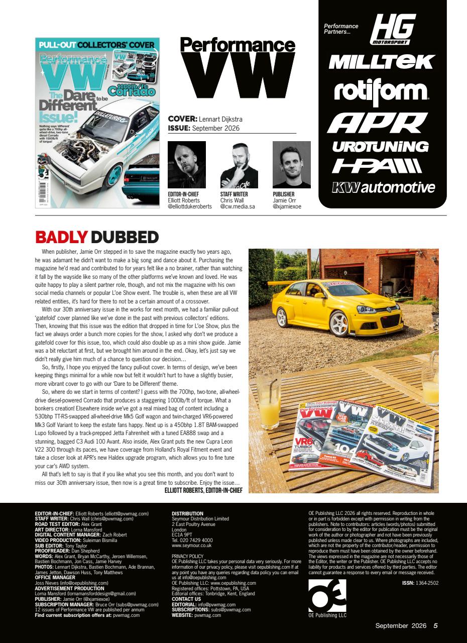 Performance VW Preview Pages