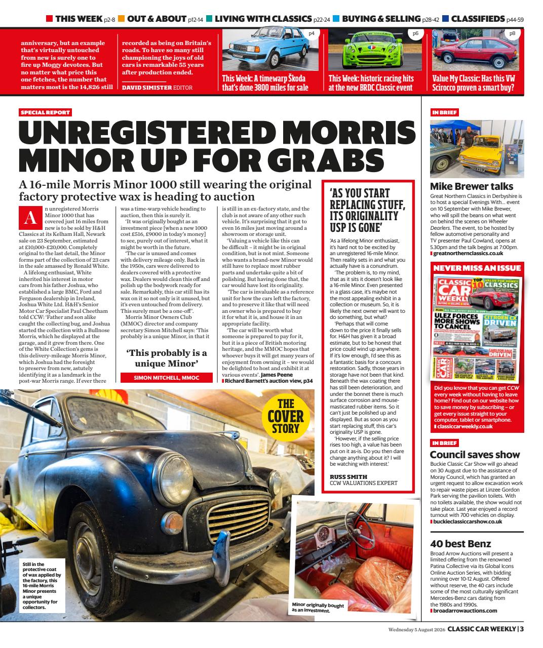 Classic Car Weekly Preview Pages