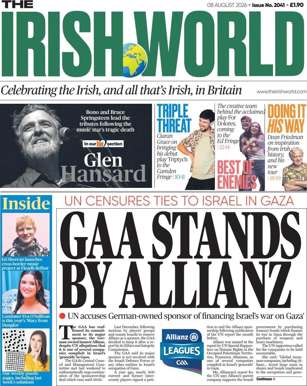 Irish World Preview Pages