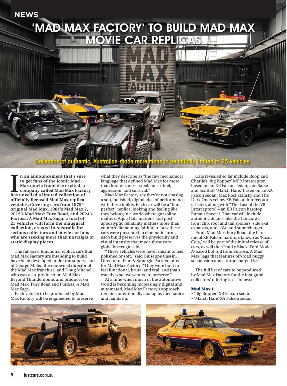 JUST CARS Preview Pages
