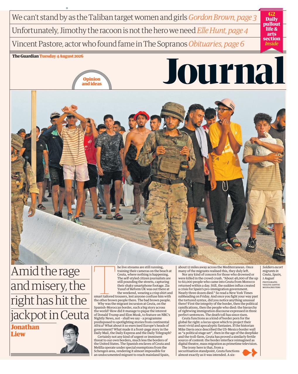 The Guardian Newspaper Preview Pages