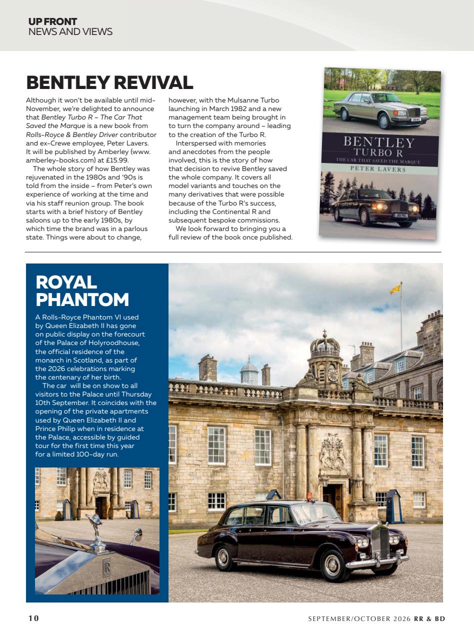Rolls-Royce & Bentley Driver Preview Pages