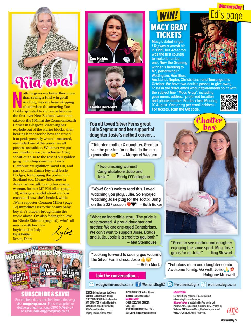 Woman's Day NZ Preview Pages