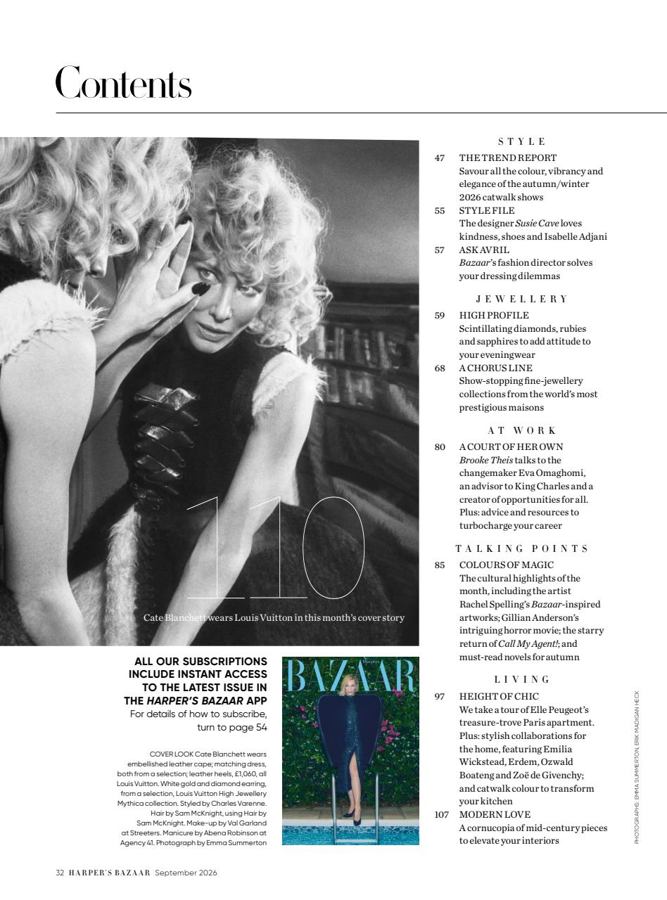 Harper's Bazaar Preview Pages