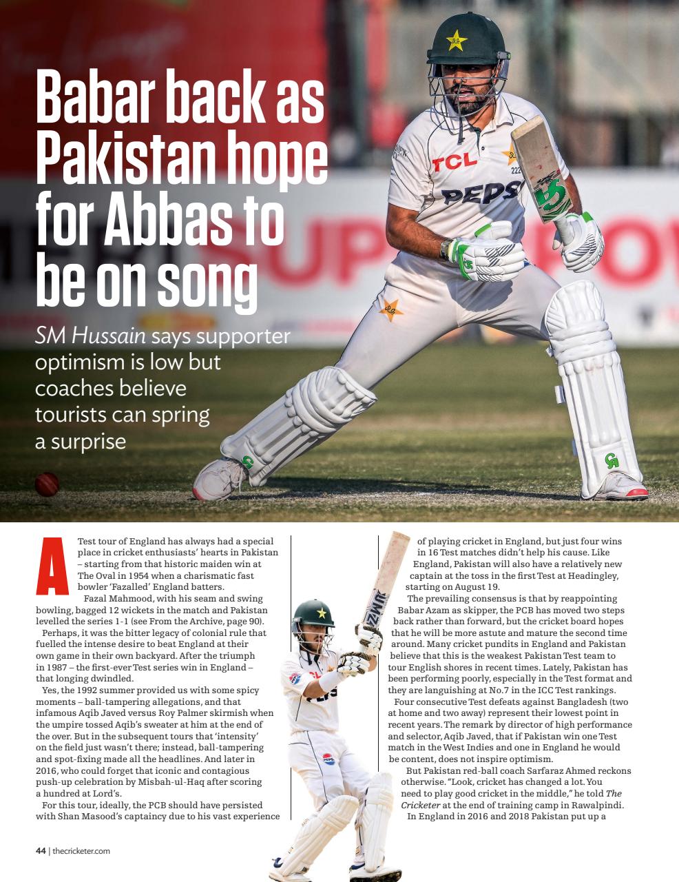 The Cricketer Magazine Preview Pages