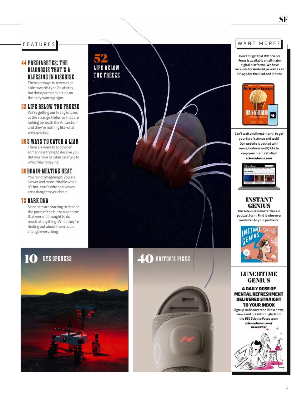 BBC Science Focus Magazine Preview Pages