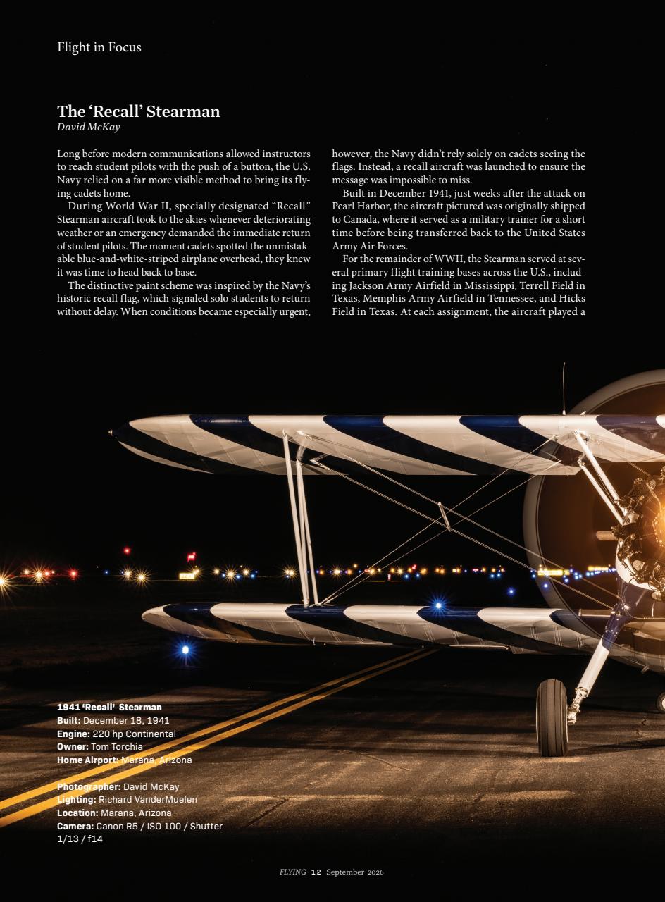 FLYING Magazine Preview Pages