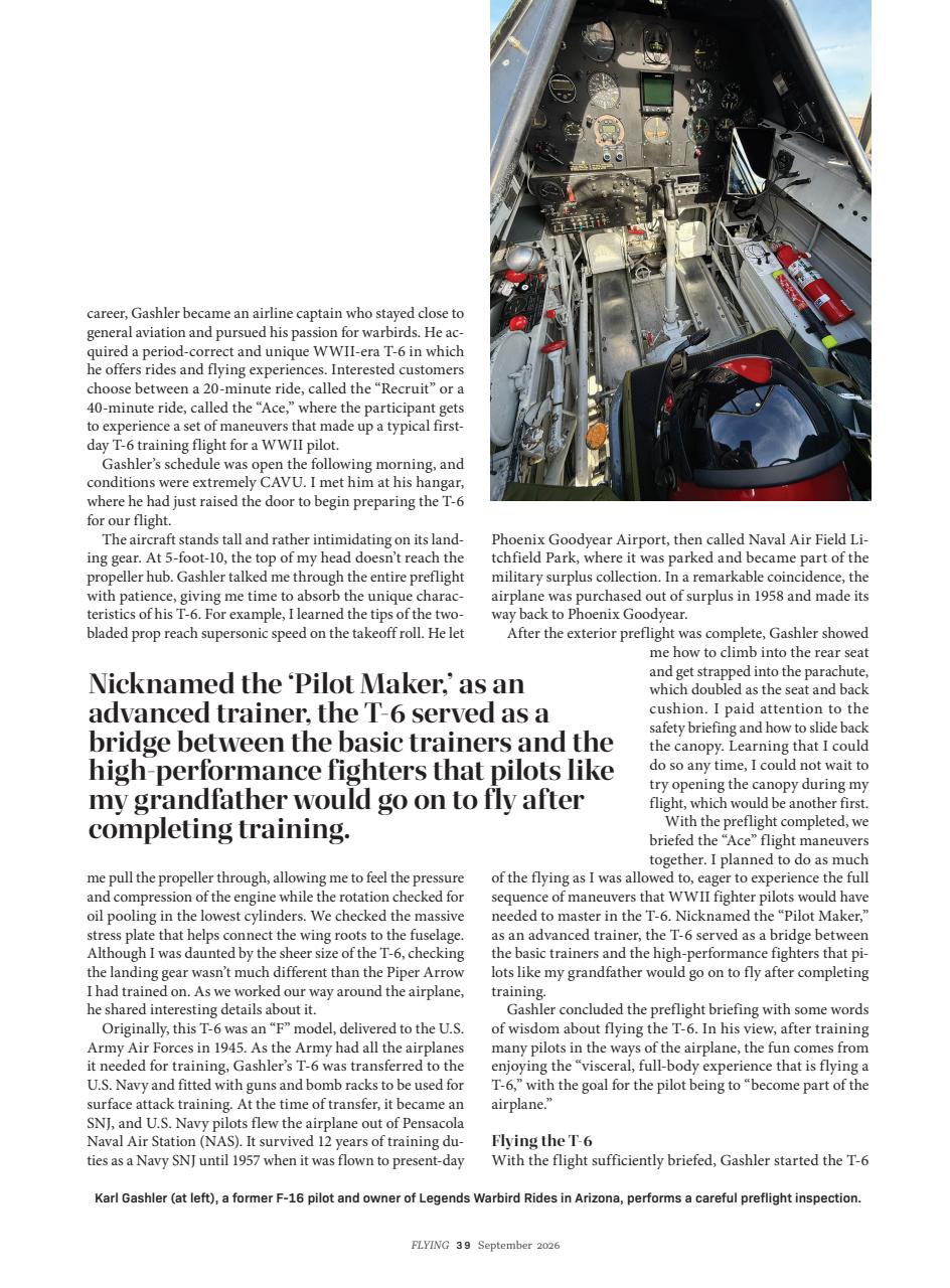 FLYING Magazine Preview Pages