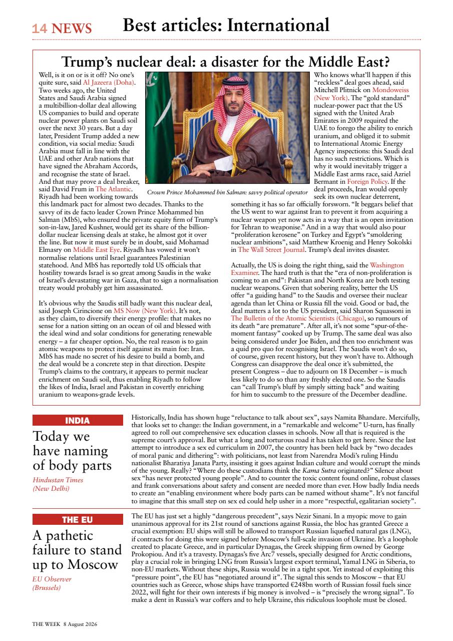 The Week Preview Pages