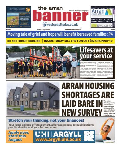 Arran Banner issue Friday, August 07, 2026