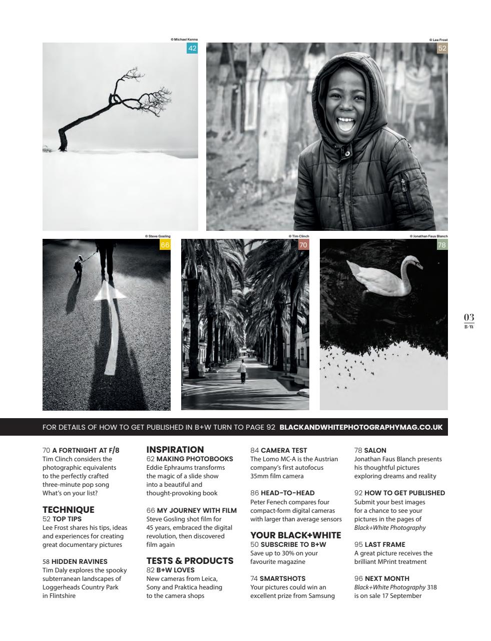 Black+White Photography Preview Pages