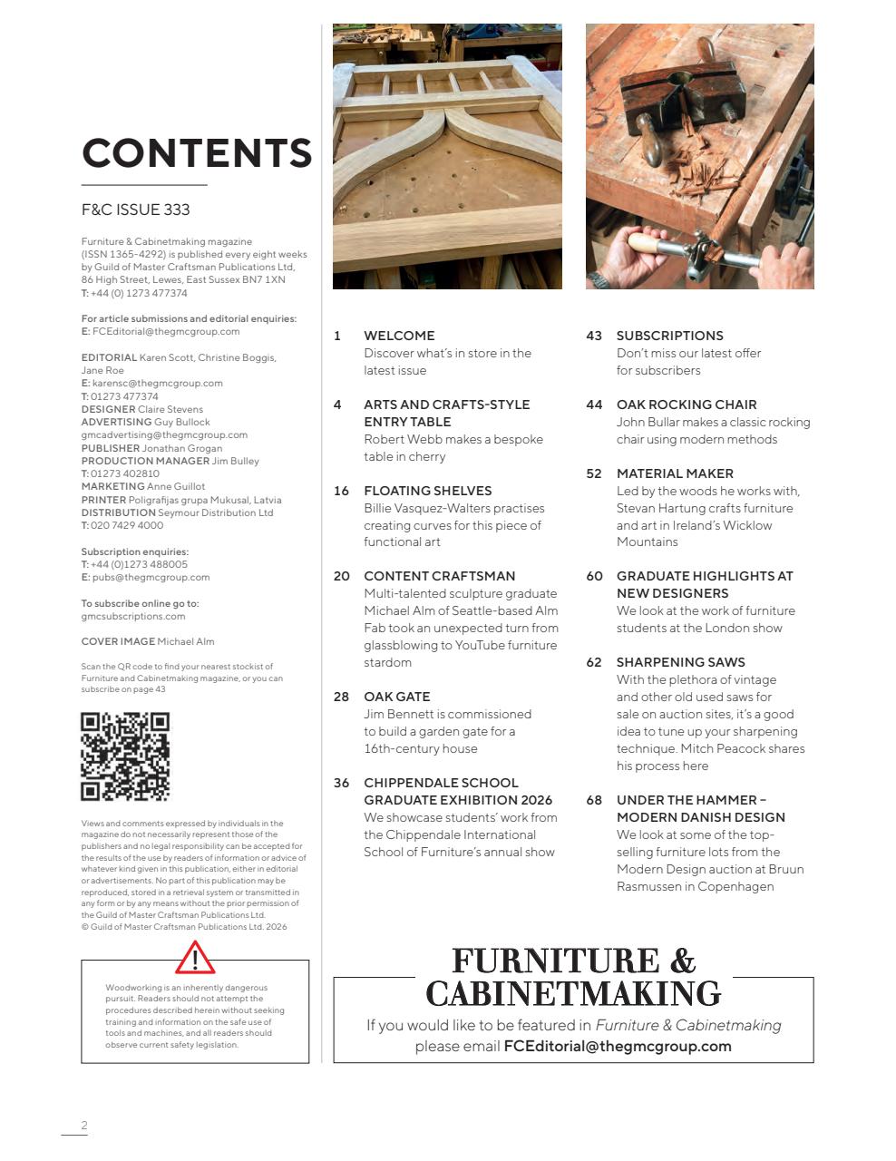Furniture & Cabinetmaking Preview Pages