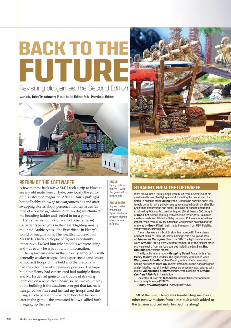 Miniature Wargames Preview Pages