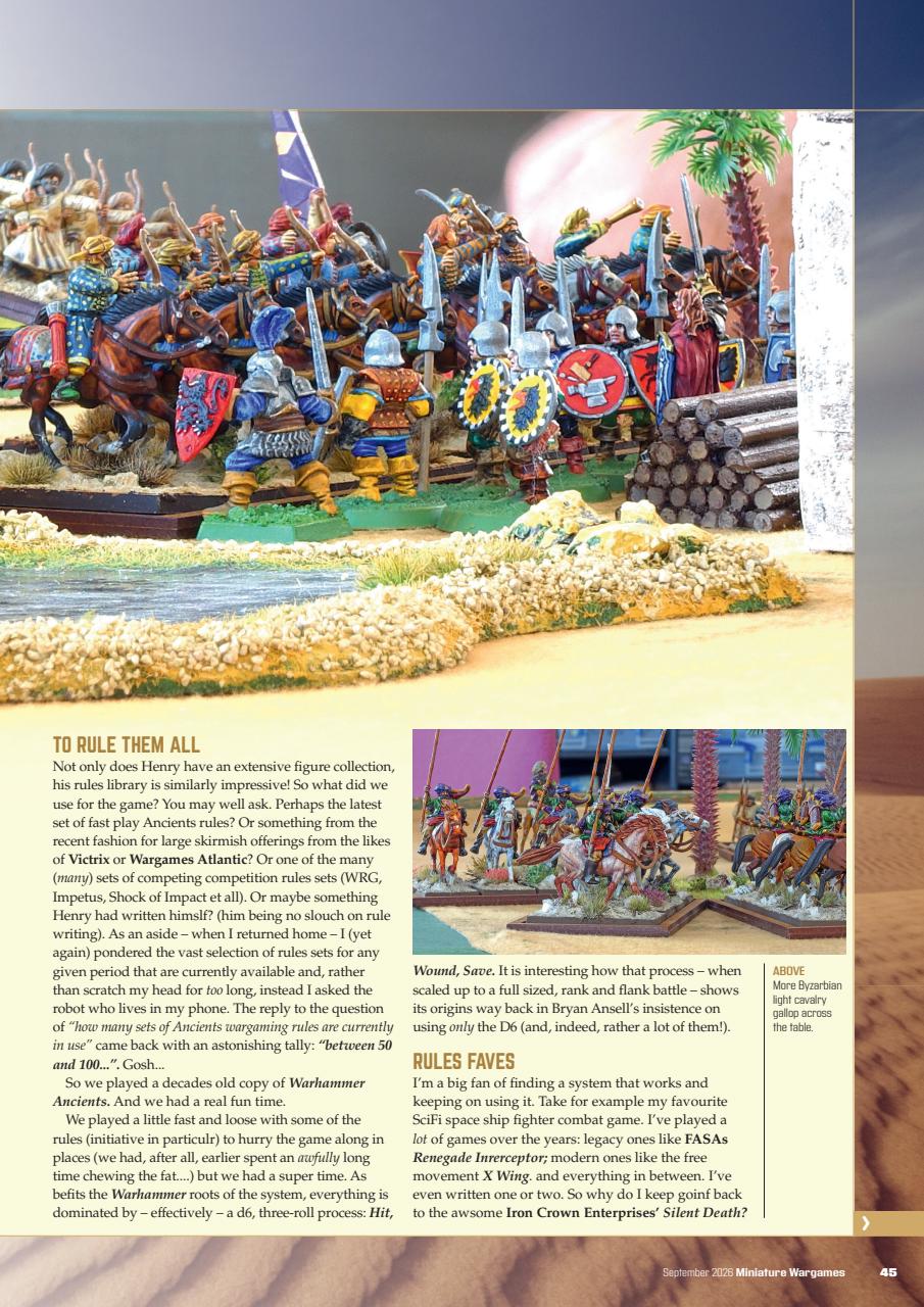 Miniature Wargames Preview Pages
