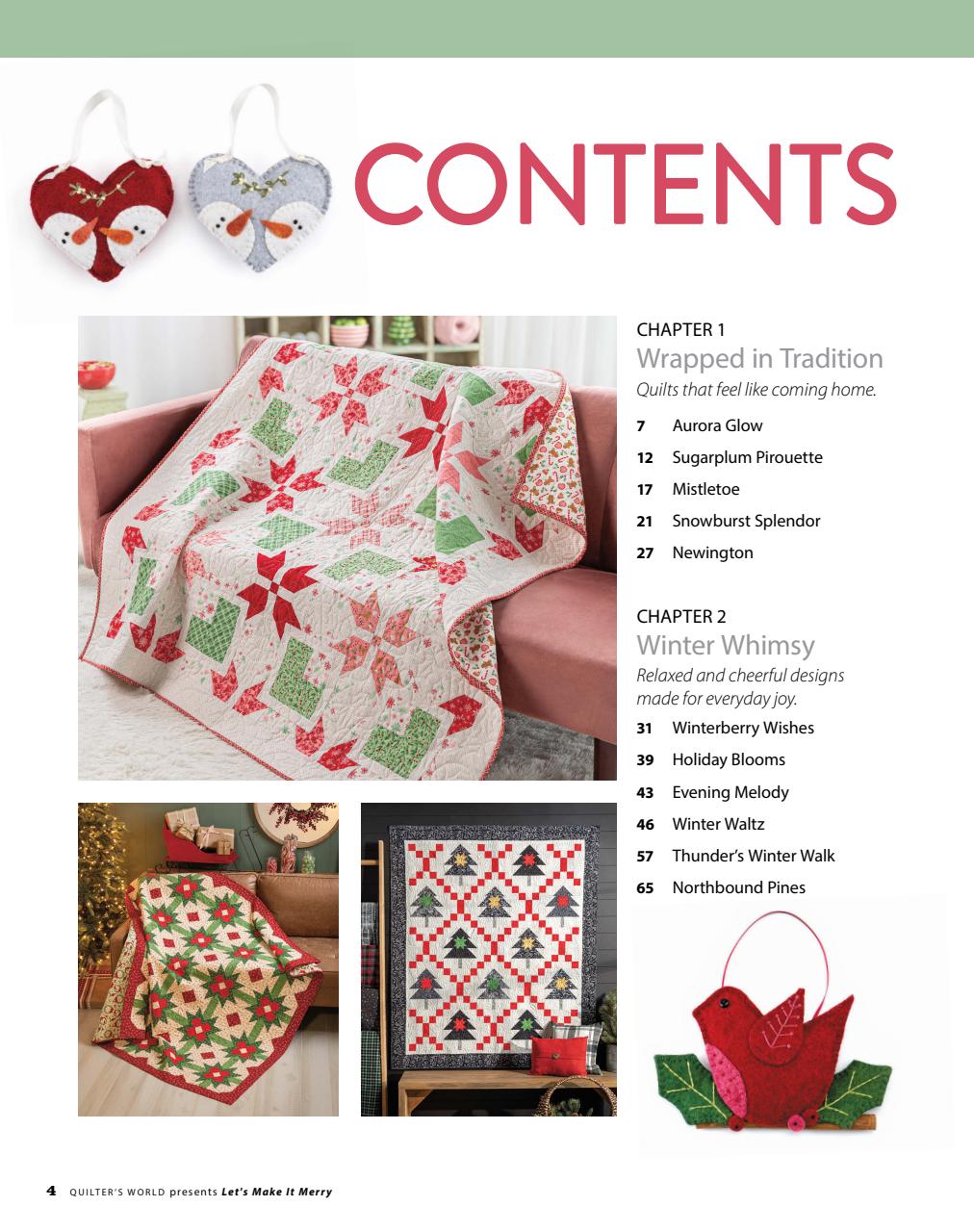 Quilter's World Preview Pages