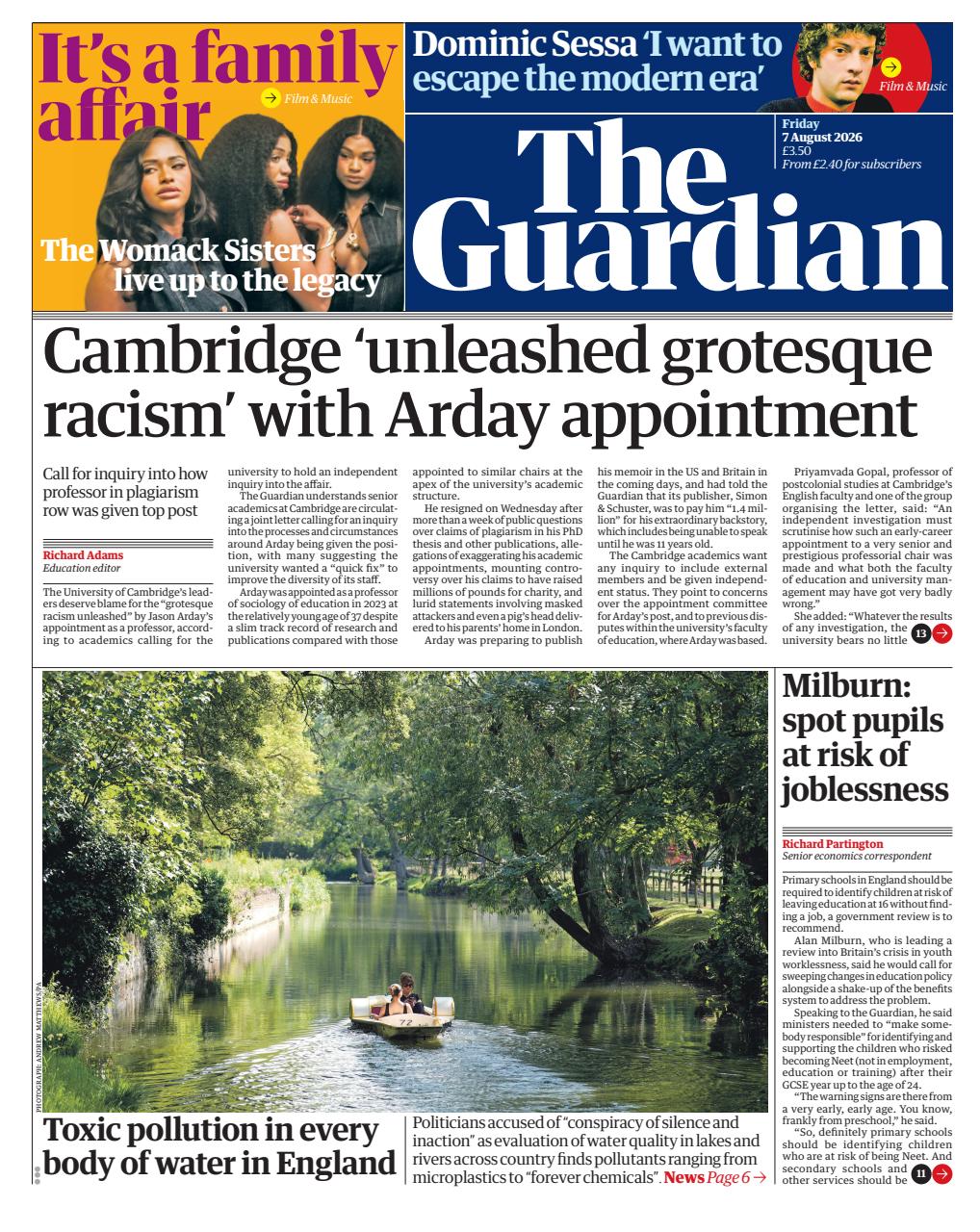 The Guardian Newspaper Preview Pages
