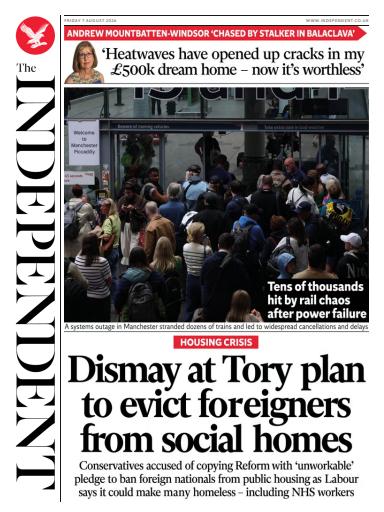 The Independent Daily Edition Newspaper issue 