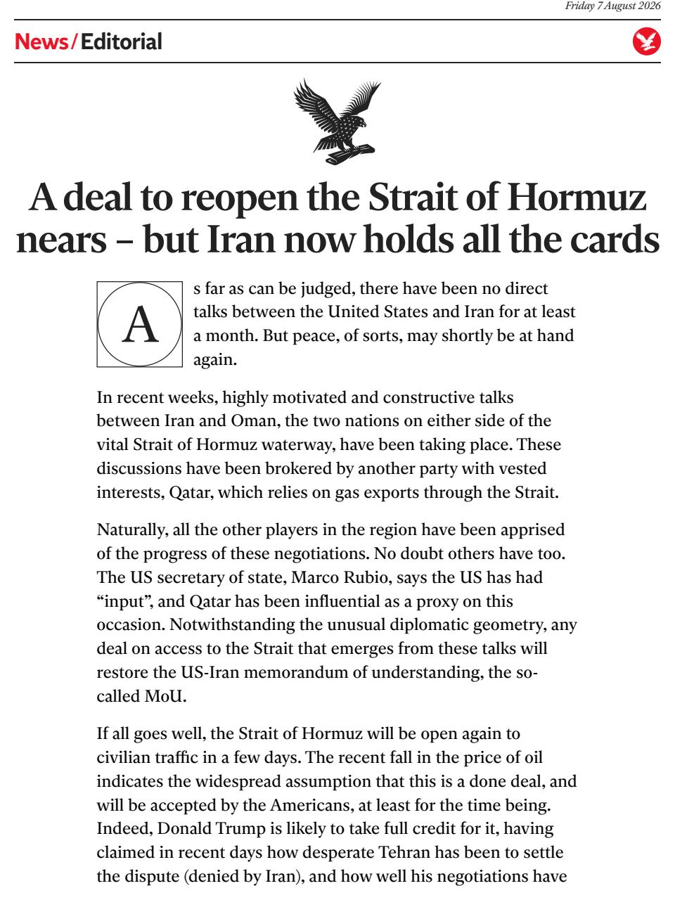 The Independent Daily Edition Newspaper Preview Pages