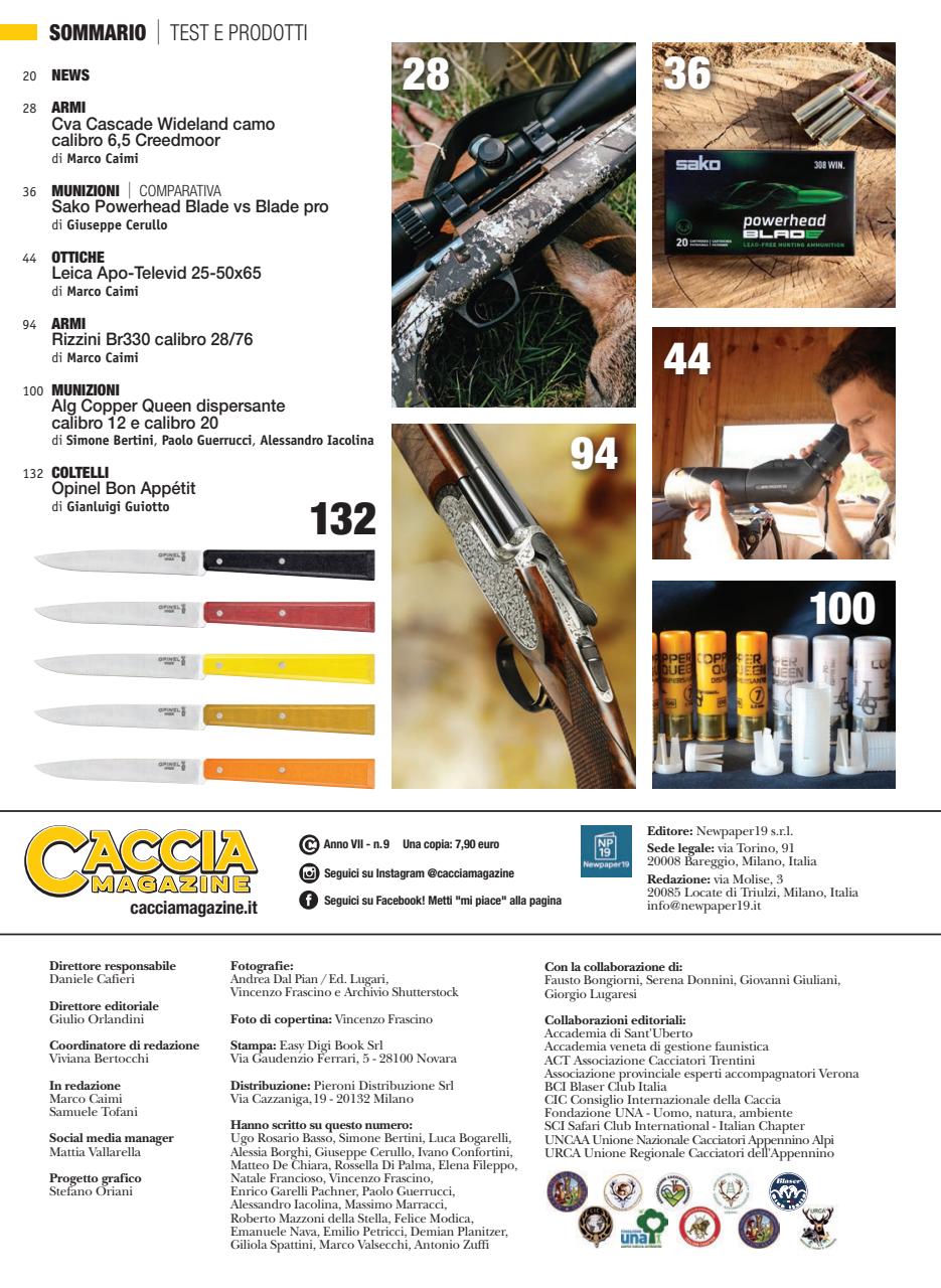 Caccia Magazine Preview Pages