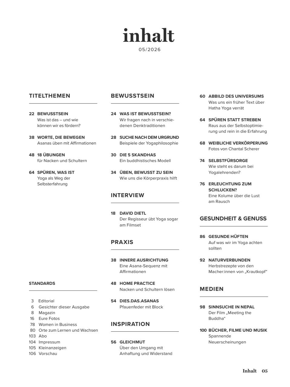 Yoga World Preview Pages