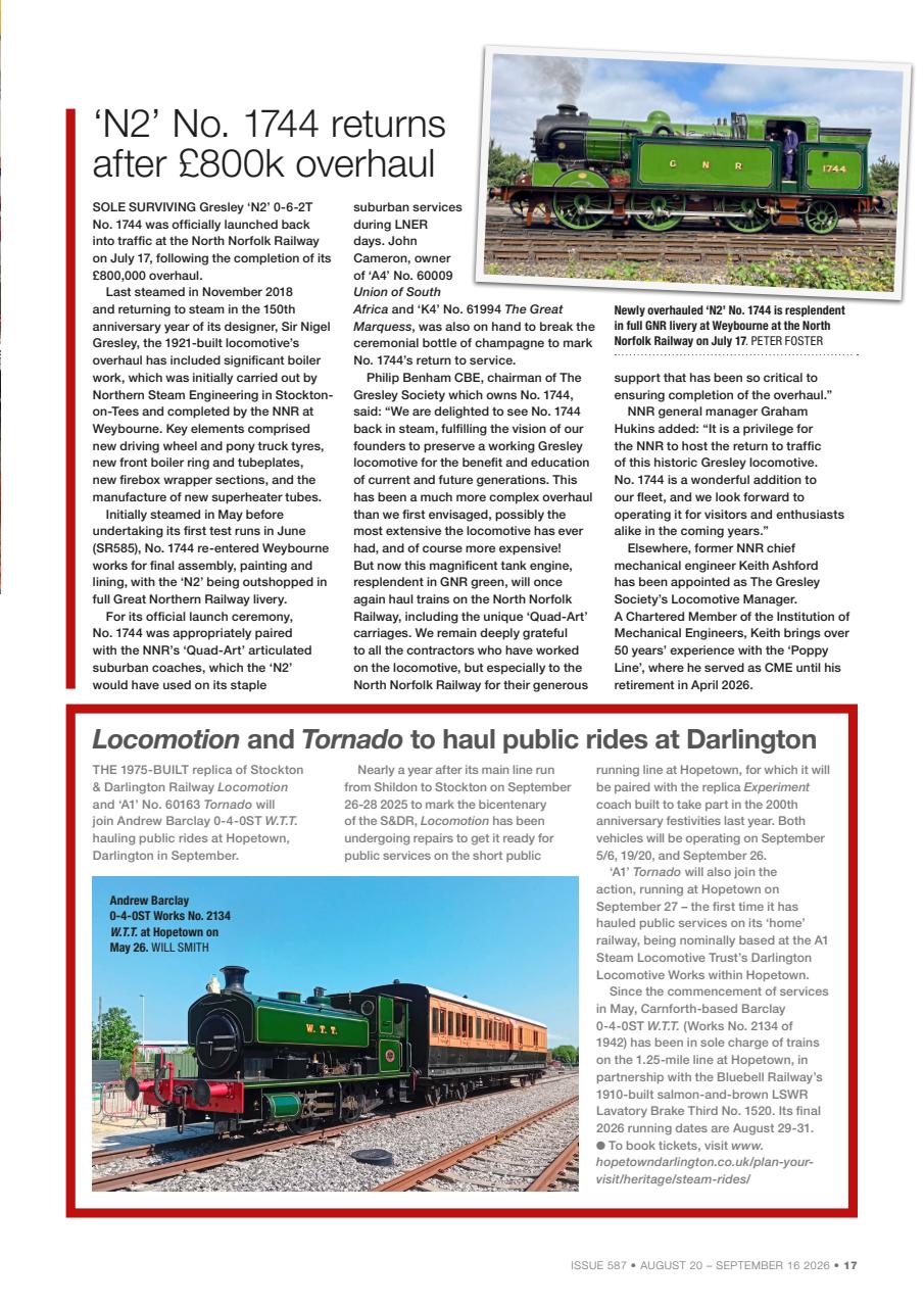Steam Railway Preview Pages
