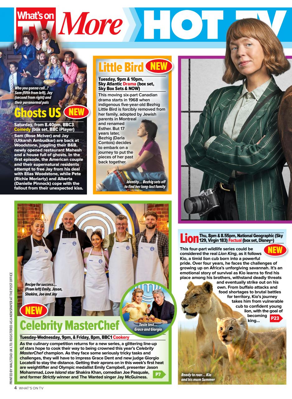 What's on TV Preview Pages