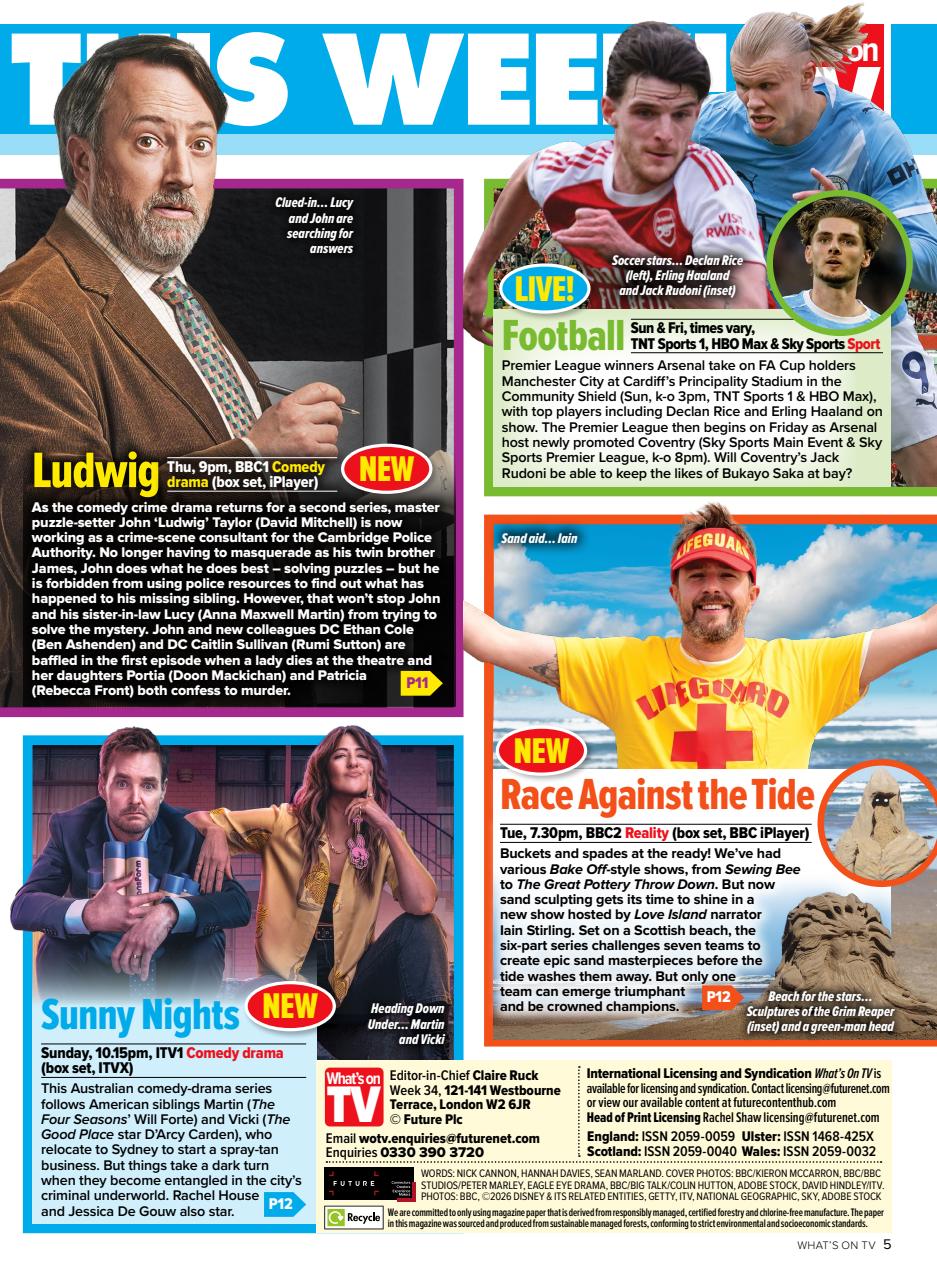 What's on TV Preview Pages