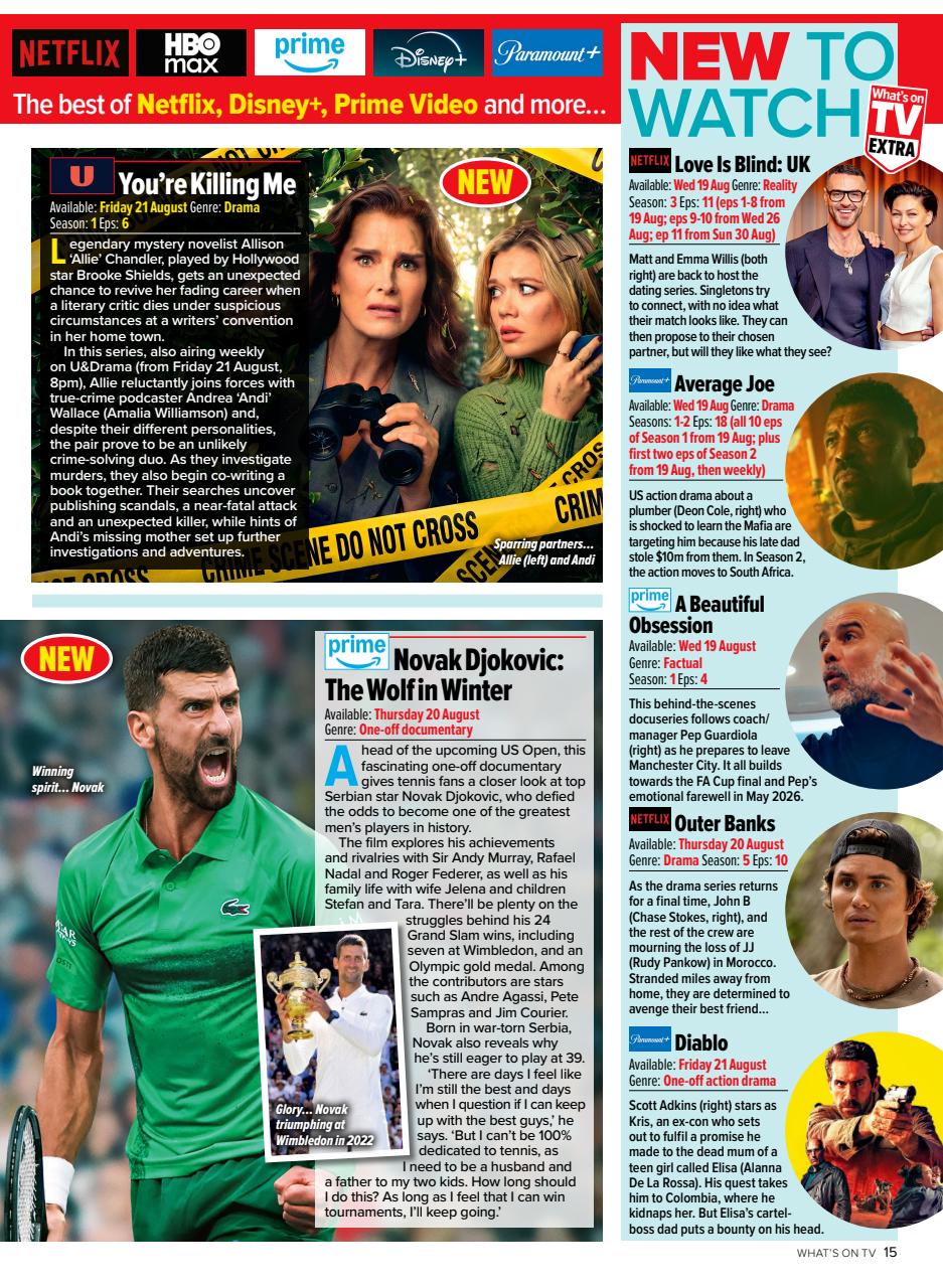 What's on TV Preview Pages