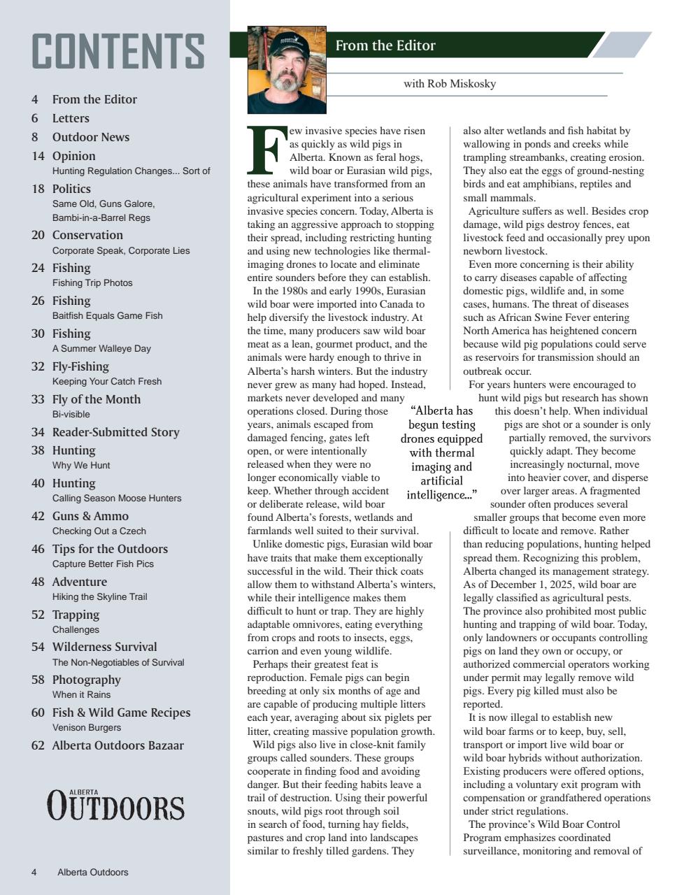 Alberta Outdoors Preview Pages