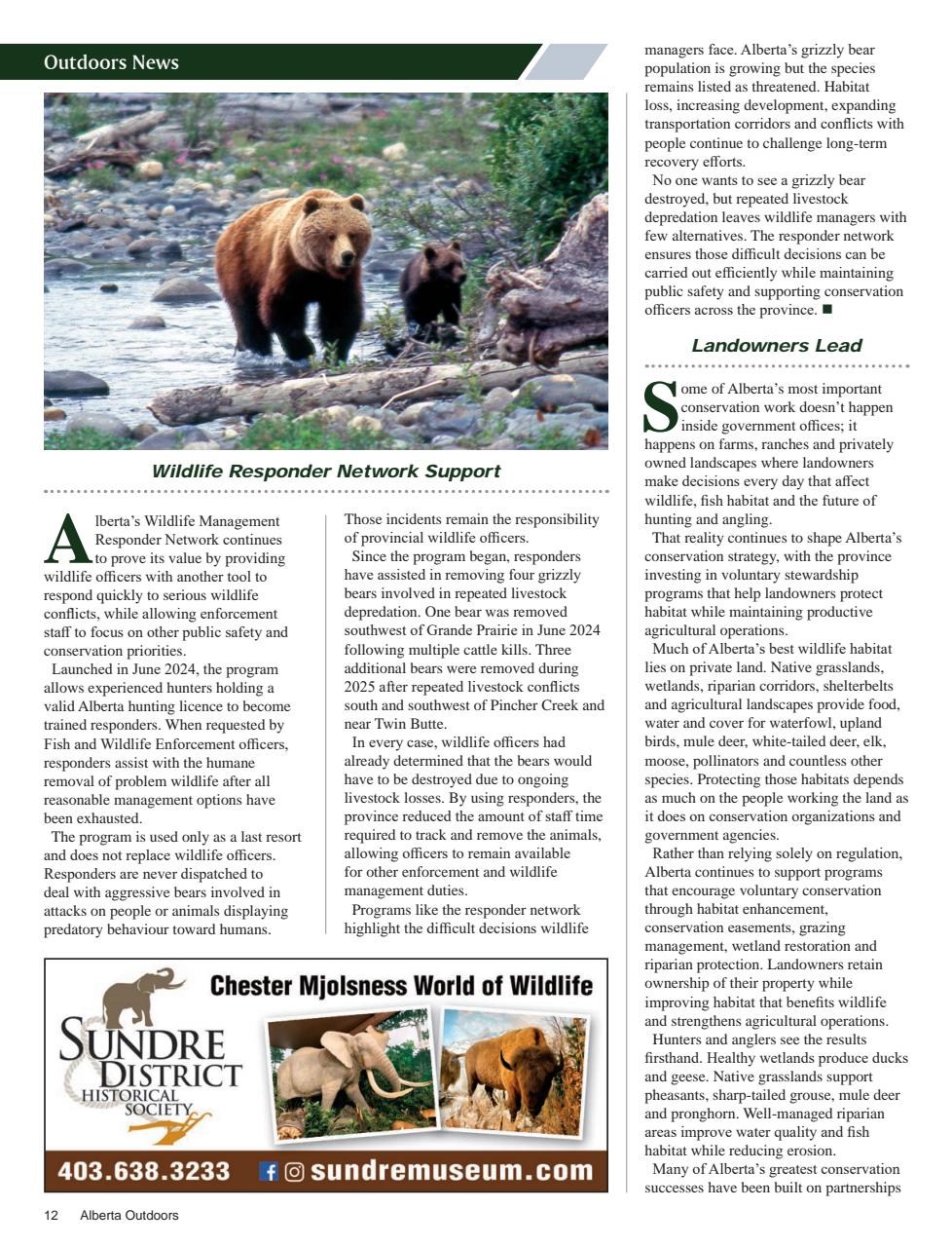 Alberta Outdoors Preview Pages