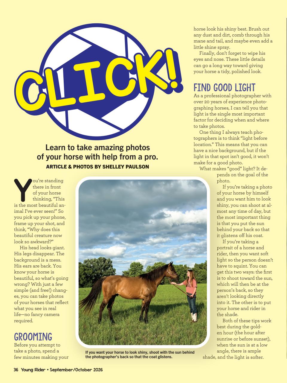 Young Rider Magazine Preview Pages