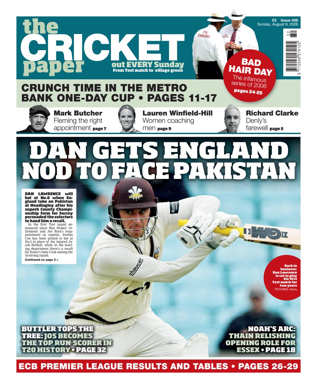 The Cricket Paper Preview Pages