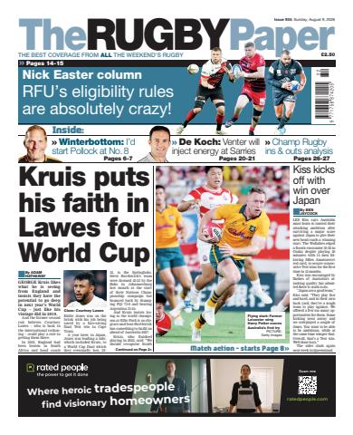 The Rugby Paper issue 9-Aug-2026