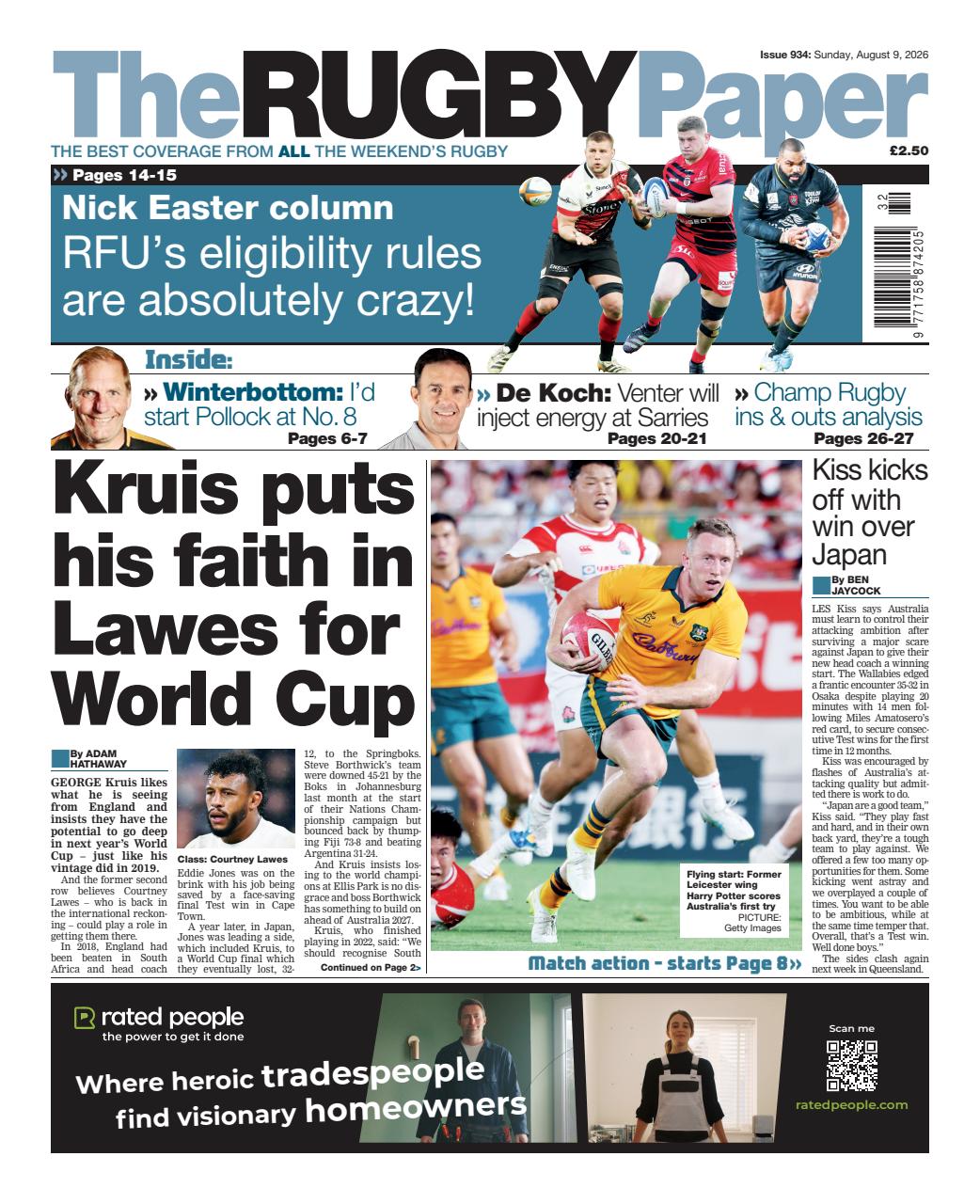 The Rugby Paper Preview Pages