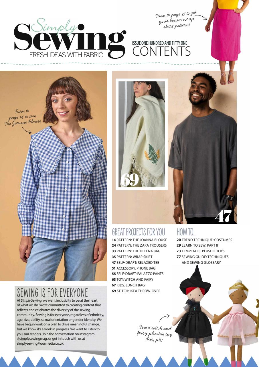 Simply Sewing Preview Pages