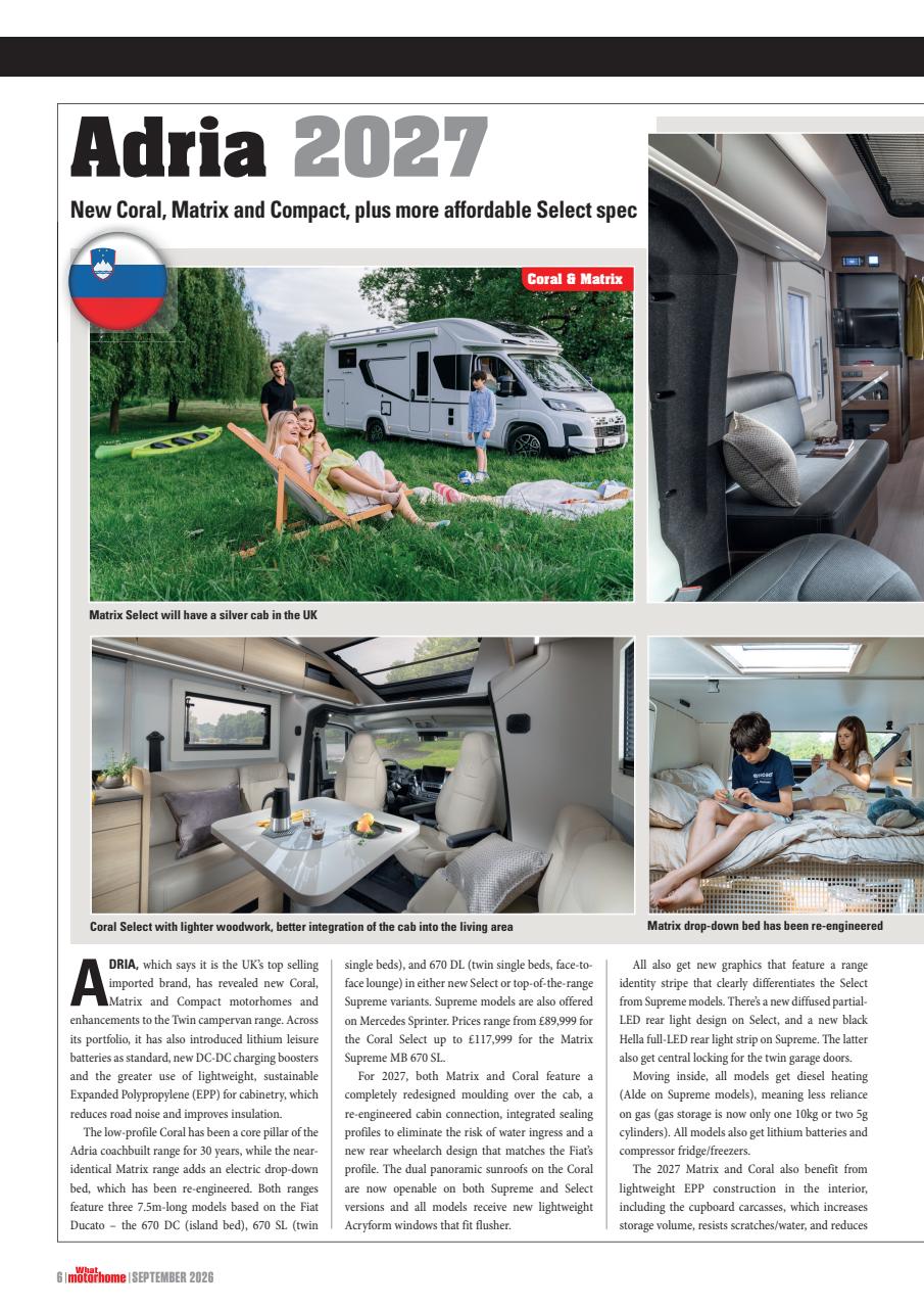 What Motorhome magazine Preview Pages