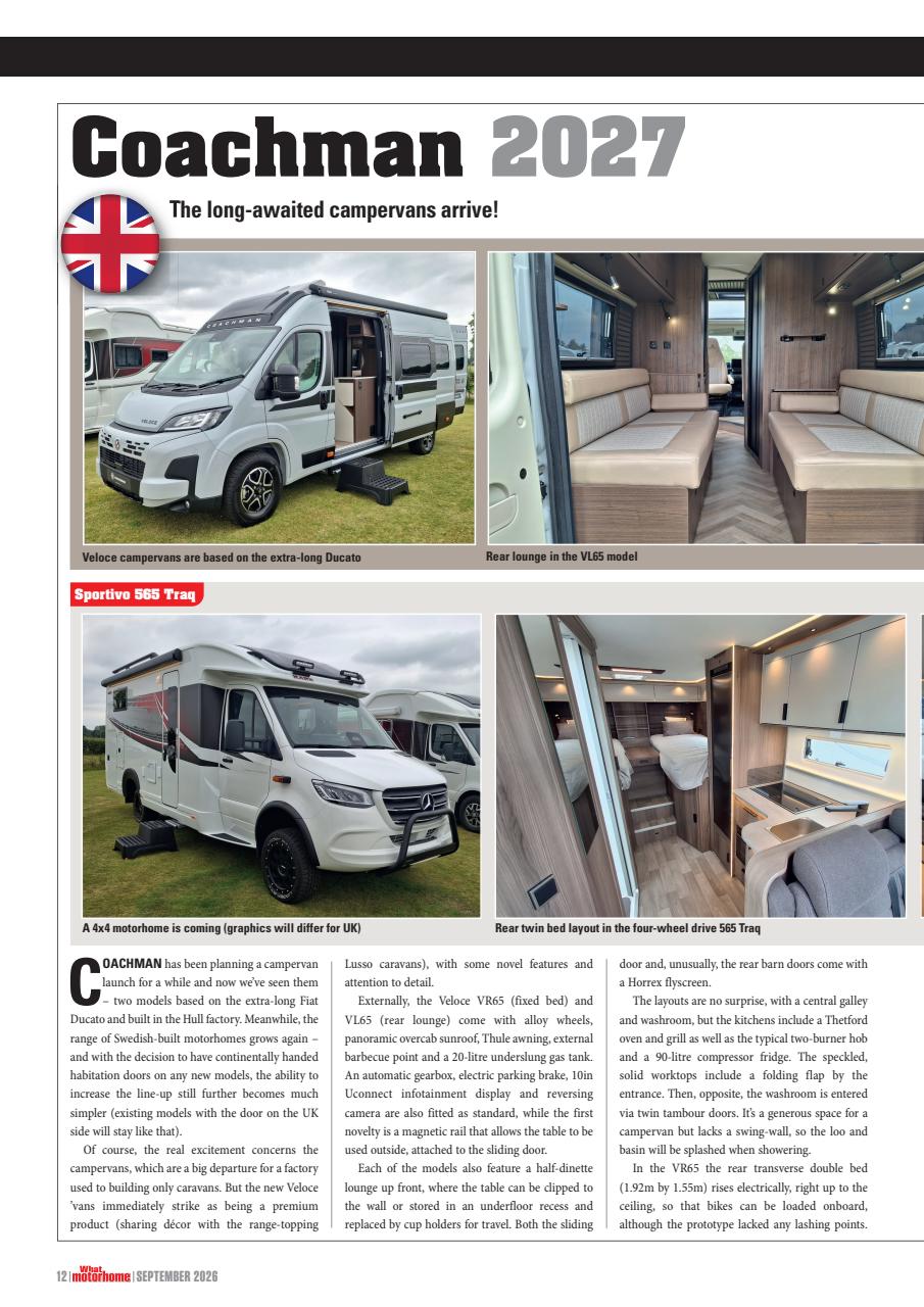 What Motorhome magazine Preview Pages